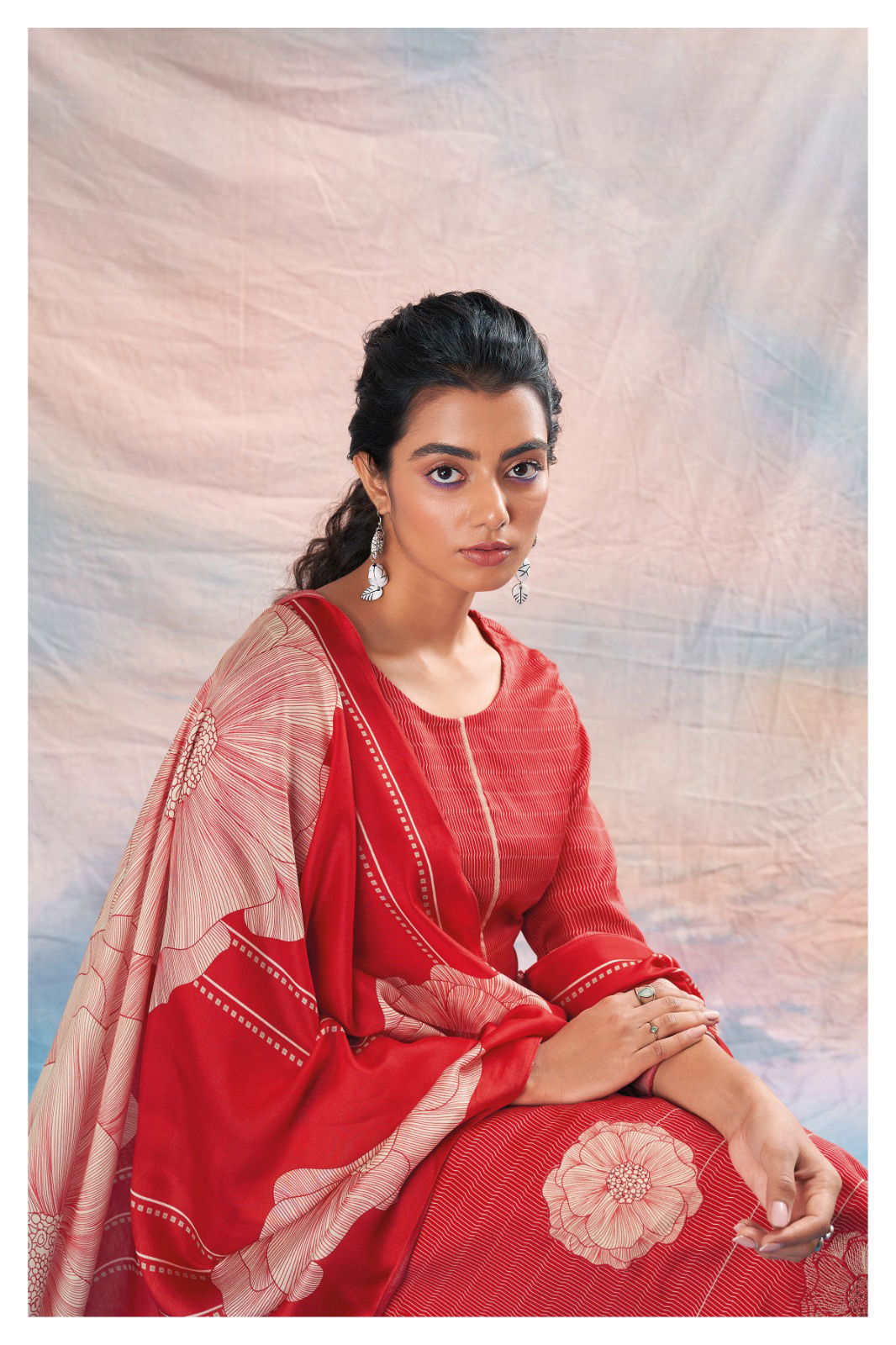 Phoenix 1843 By Ganga Cotton Silk Printed Suits Catalog